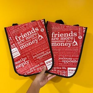 Set of Two (2) Lululemon Reusable Shopping Bags